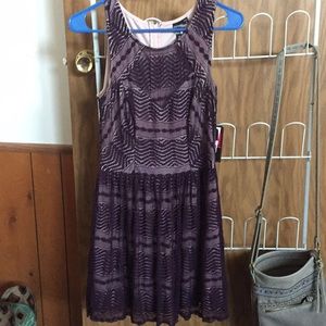 Plum colored dress! So cute on.